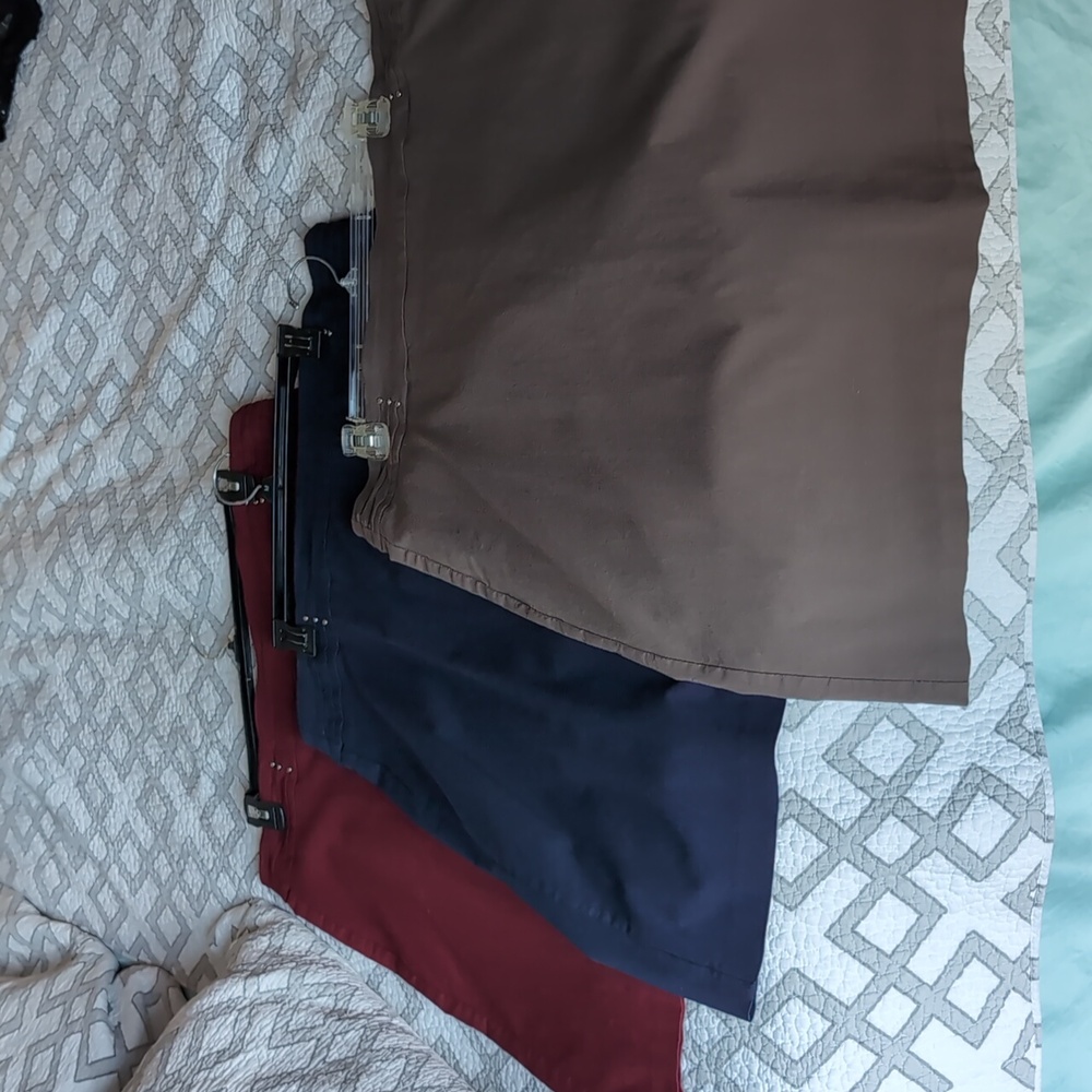 3 pack, stretch twill skirts